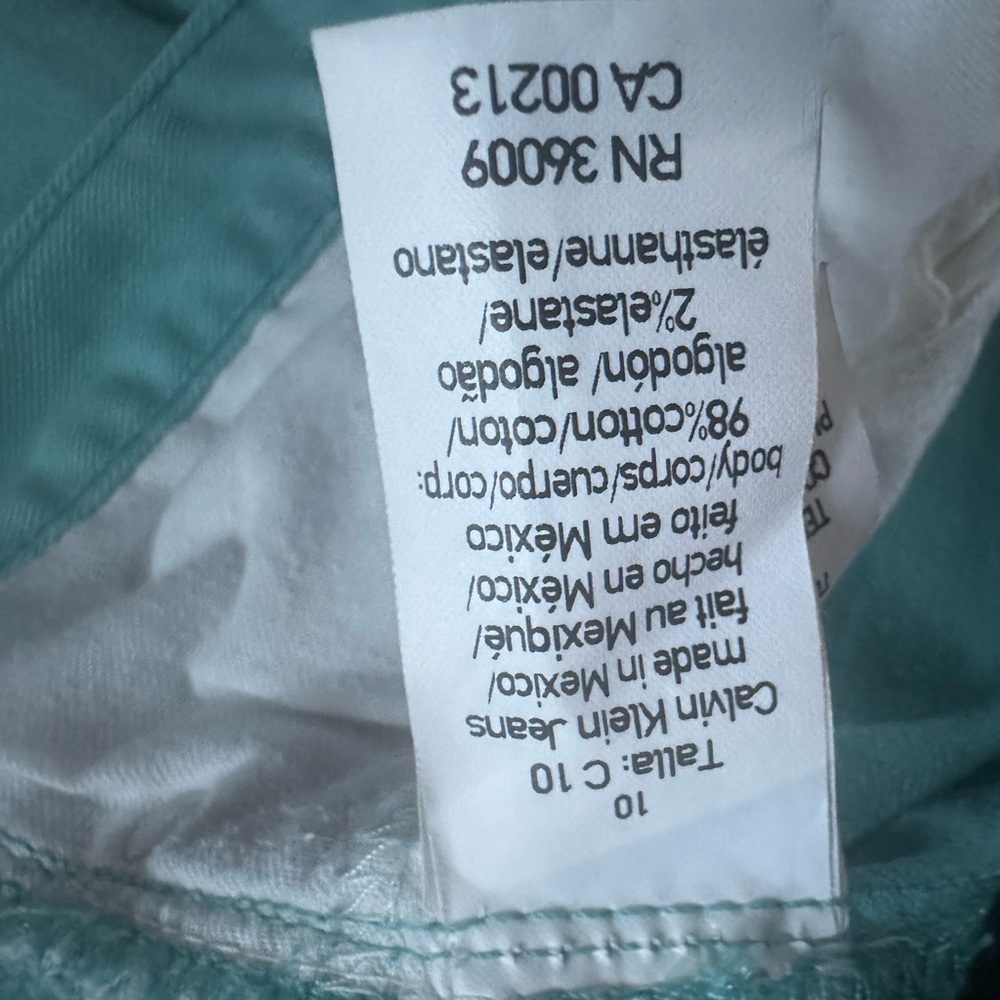 Calvin Klein Jeans Aqua Blue Men's Shorts - Picture 7 of 9